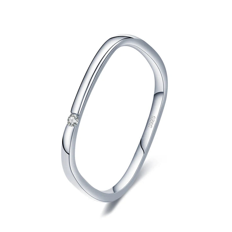 MODIAN 925 Sterling Silver Square Unique Band Fashion Design Finger Rings For Women Gold Color Wedding Statement Fine Jewelry Mirror Quenn