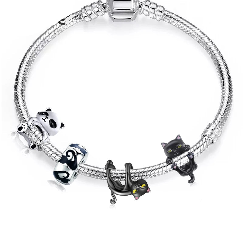 Black Cat Charm Bead