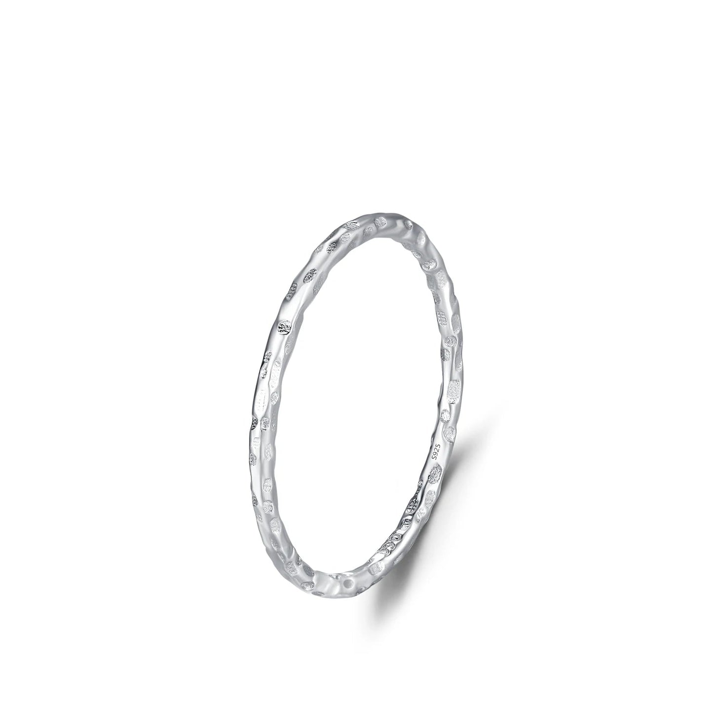 MODIAN 925 Sterling Silver Simple Fashion Stackable Ring Classic Wave Geometric Exquisite Finger Rings For Women Party Jewelry Mirror Quenn