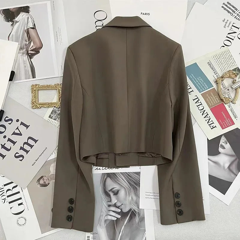 Black Crop Blazer