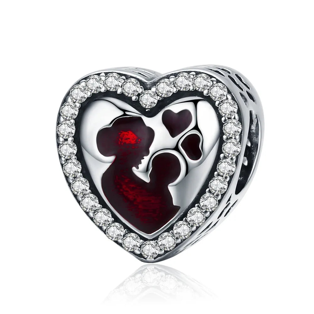 Blue Crystal Family Charm – 925 Sterling Silver - Mirror Quenn - shop now worldwide shipping