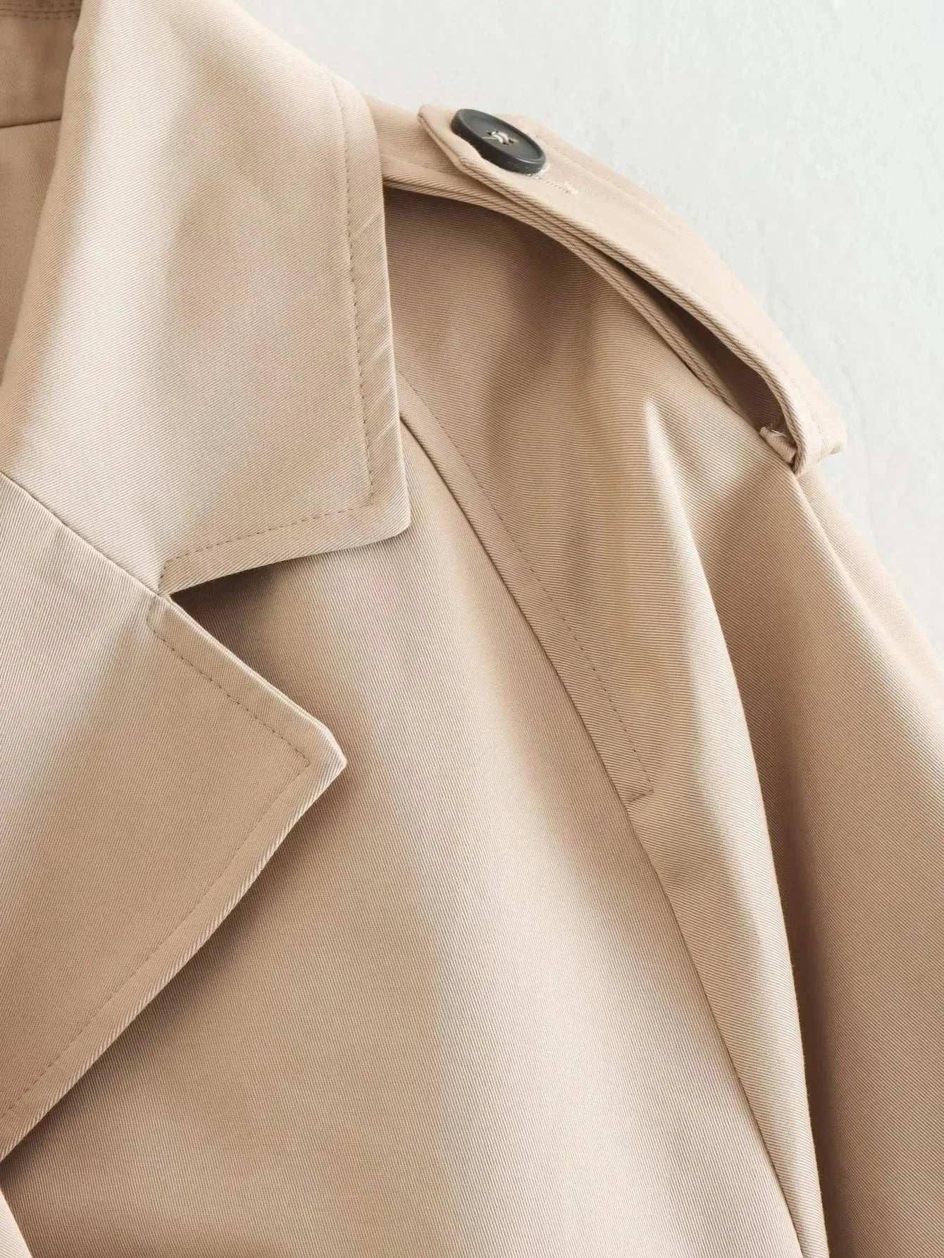 mirrorquenn Belted Crop Trench in shop online women's fashion