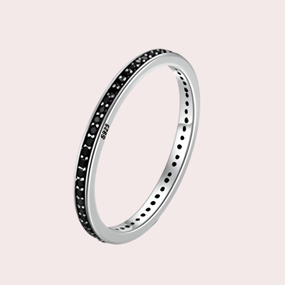 Authentic 925 Sterling Silver Dazzling CZ Stackable Rings for Women Wedding Jewelry Mother Gift SCR114 Mirror Quenn