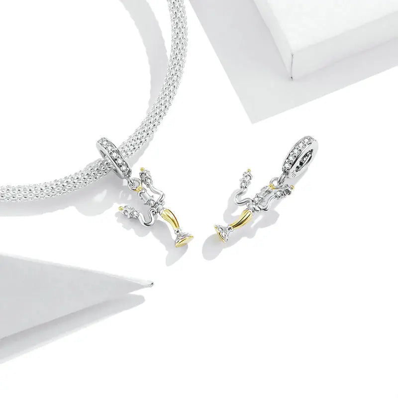 Magic Clock Pendant Charm