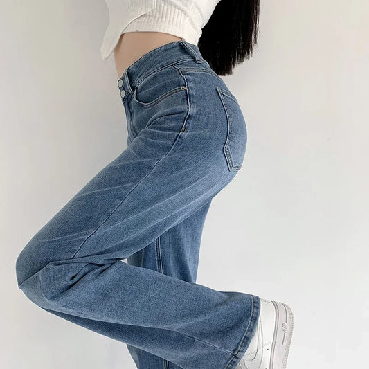 High Waist Loose Jeans