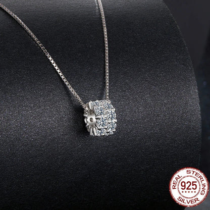 Moissanite Necklace 925 Sterling Silver Diamond Pendant