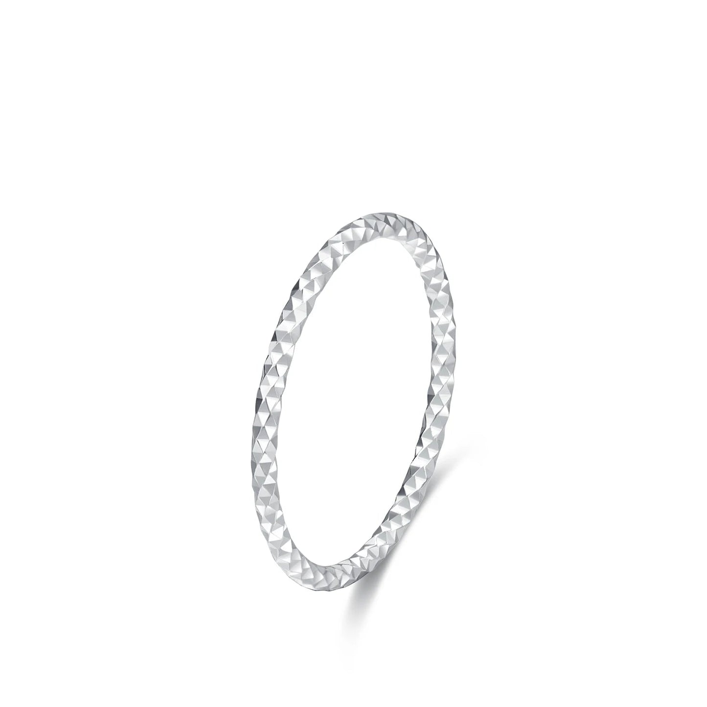 MODIAN 925 Sterling Silver Simple Fashion Stackable Ring Classic Wave Geometric Exquisite Finger Rings For Women Party Jewelry Mirror Quenn