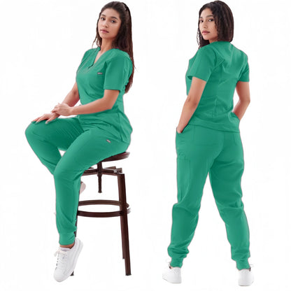 Multicolor Jogger Scrubs