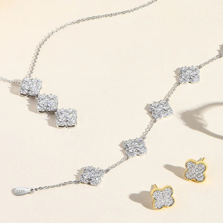 Moissanite Star Bracelet in Sterling Silver - Mirror Quenn - shop now worldwide shipping