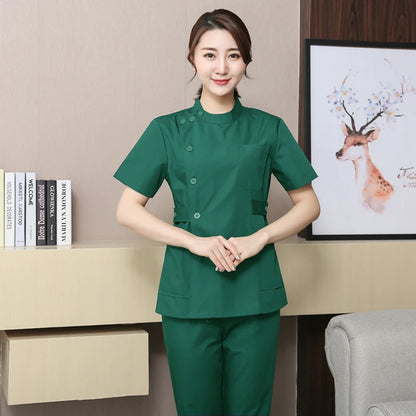 Button-Up Scrub Top