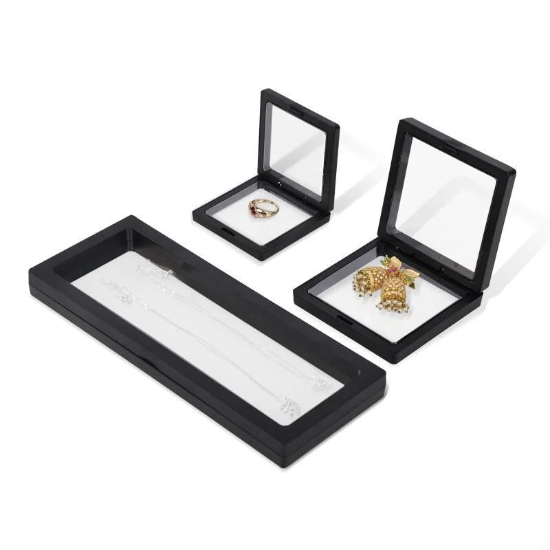 Visible PE Film Jewelry Display & Storage Box Mirror Quenn