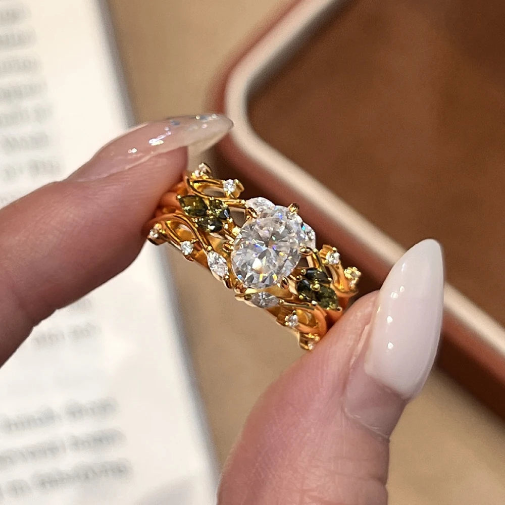 The Royal 1.5ct Oval Moissanite Ring