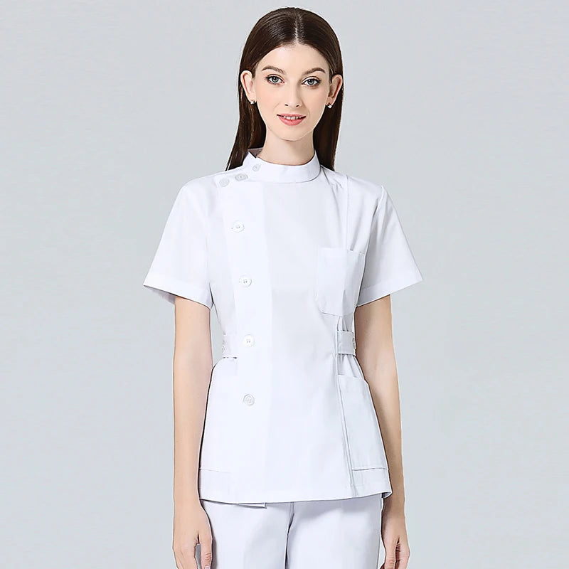 Button-Up Scrub Top