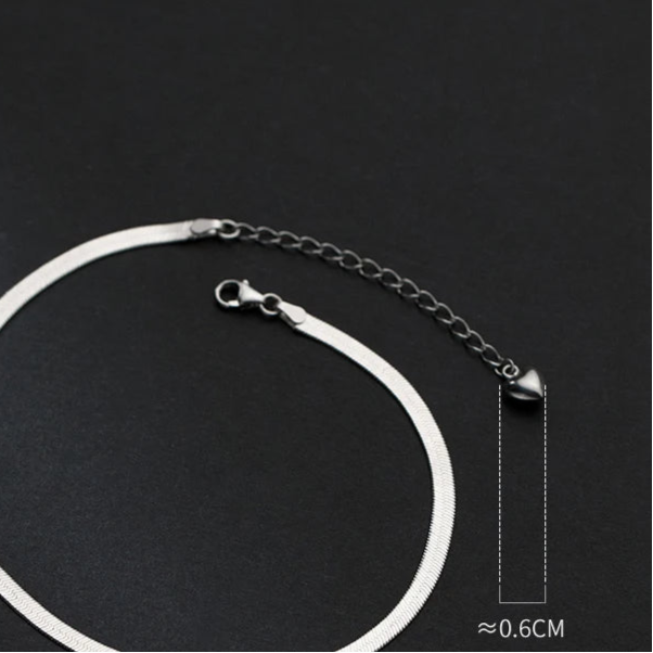 Modian Foot Jewelry Anklet Simple Snake Exquisite Bracelet For Women Real 925 Sterling Silver Anklets For Women Party Gifts Mirror Quenn