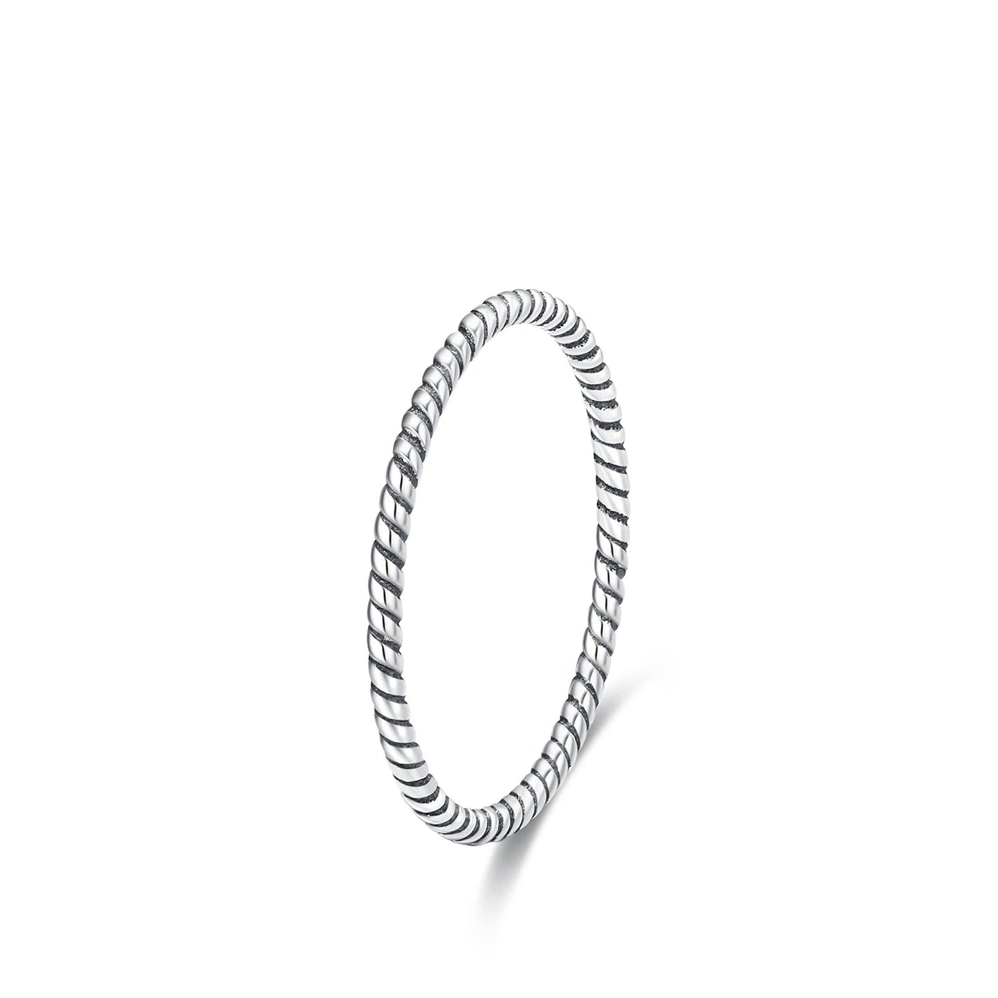 MODIAN 925 Sterling Silver Simple Fashion Stackable Ring Classic Wave Geometric Exquisite Finger Rings For Women Party Jewelry Mirror Quenn