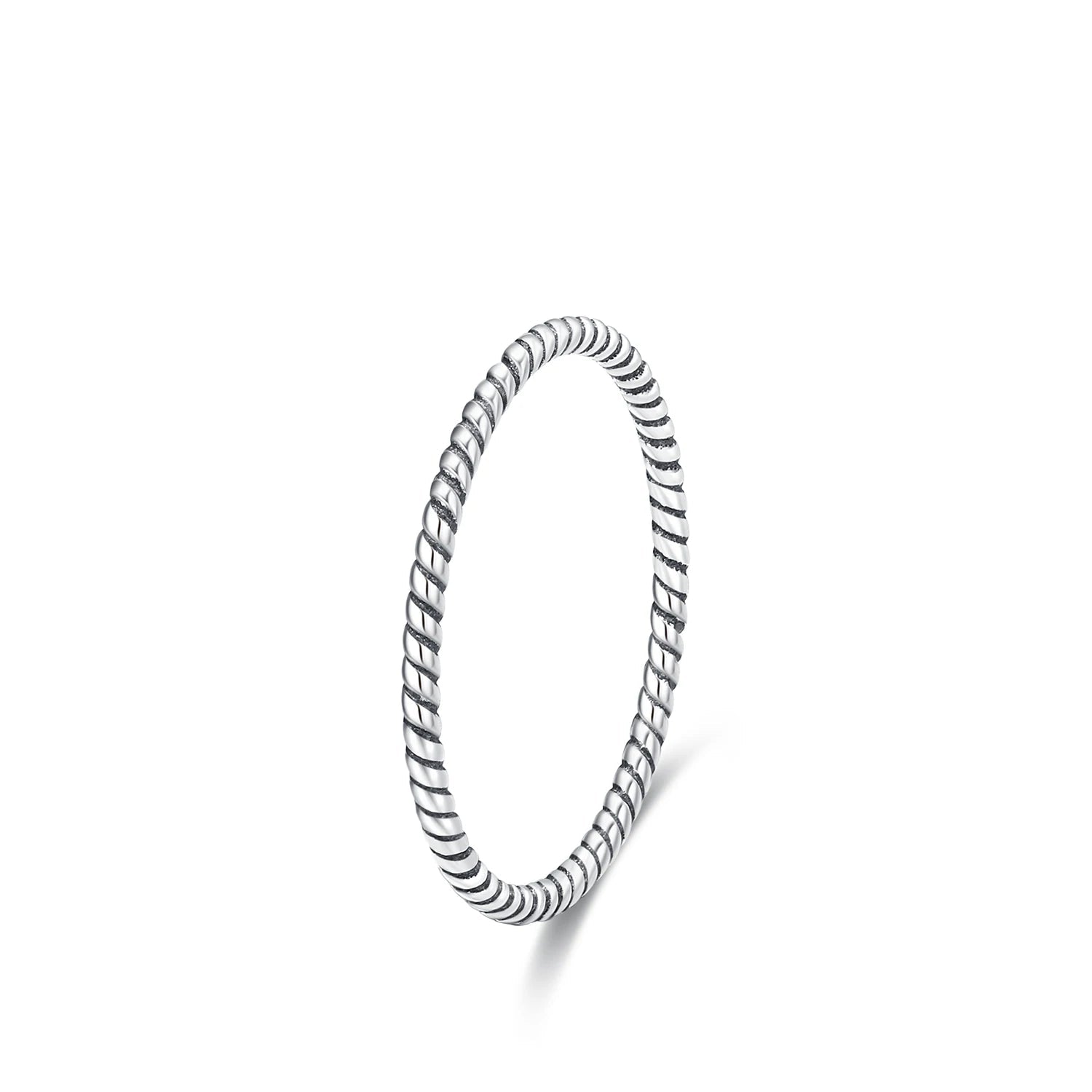 MODIAN 925 Sterling Silver Simple Fashion Stackable Ring Classic Wave Geometric Exquisite Finger Rings For Women Party Jewelry Mirror Quenn