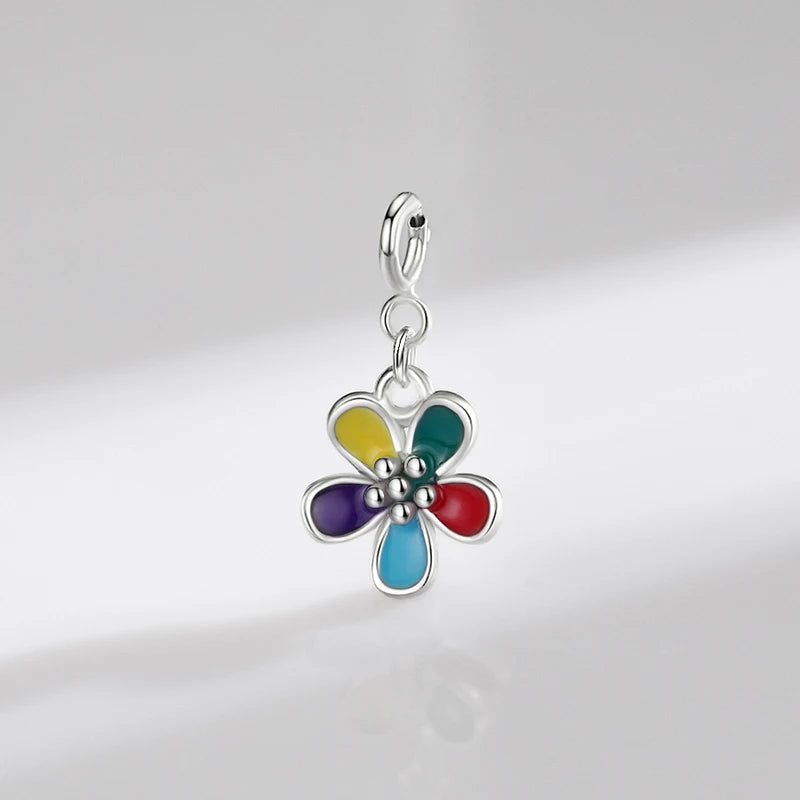 The Rainbow Bloom Flower Charm