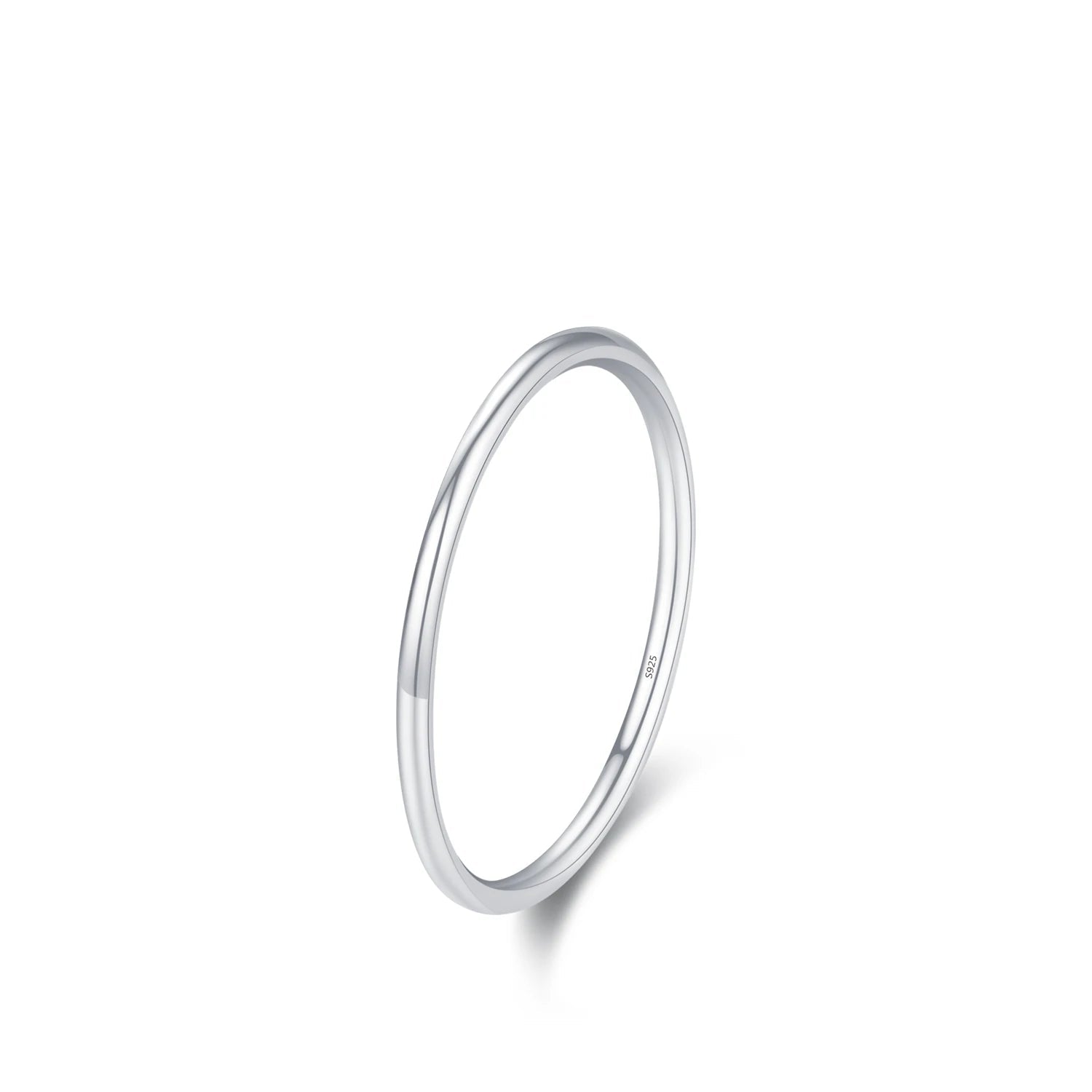 MODIAN 925 Sterling Silver Simple Fashion Stackable Ring Classic Wave Geometric Exquisite Finger Rings For Women Party Jewelry Mirror Quenn