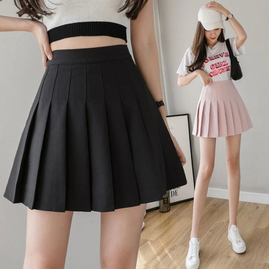 White Pleated Mini