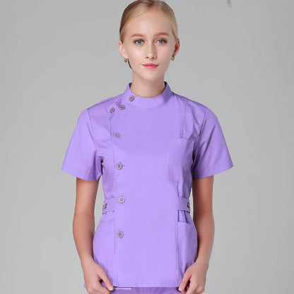 Button-Up Scrub Top