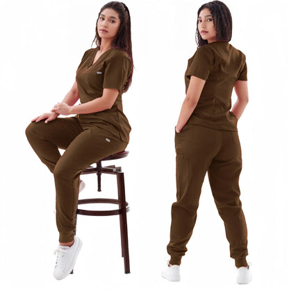 Multicolor Jogger Scrubs