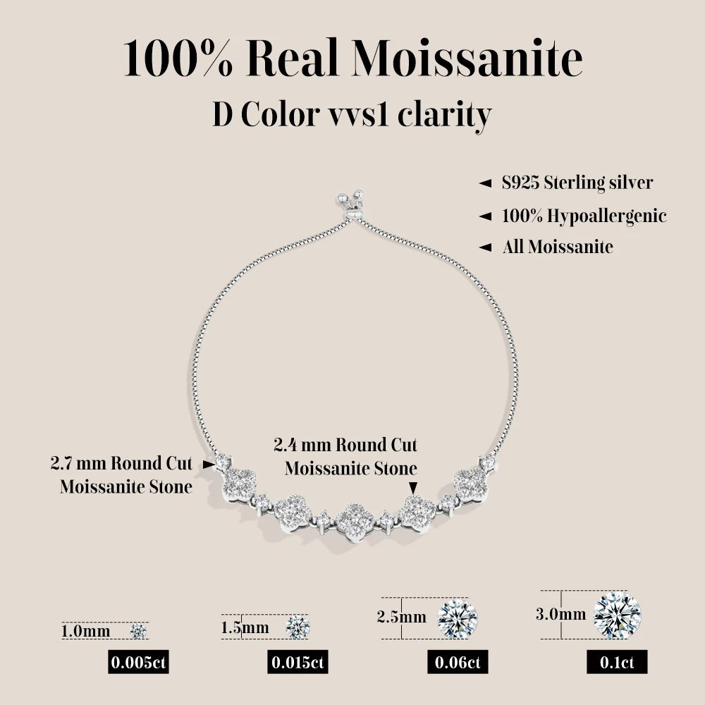 MirrorQuenn™ Celestial Star Moissanite Bracelet