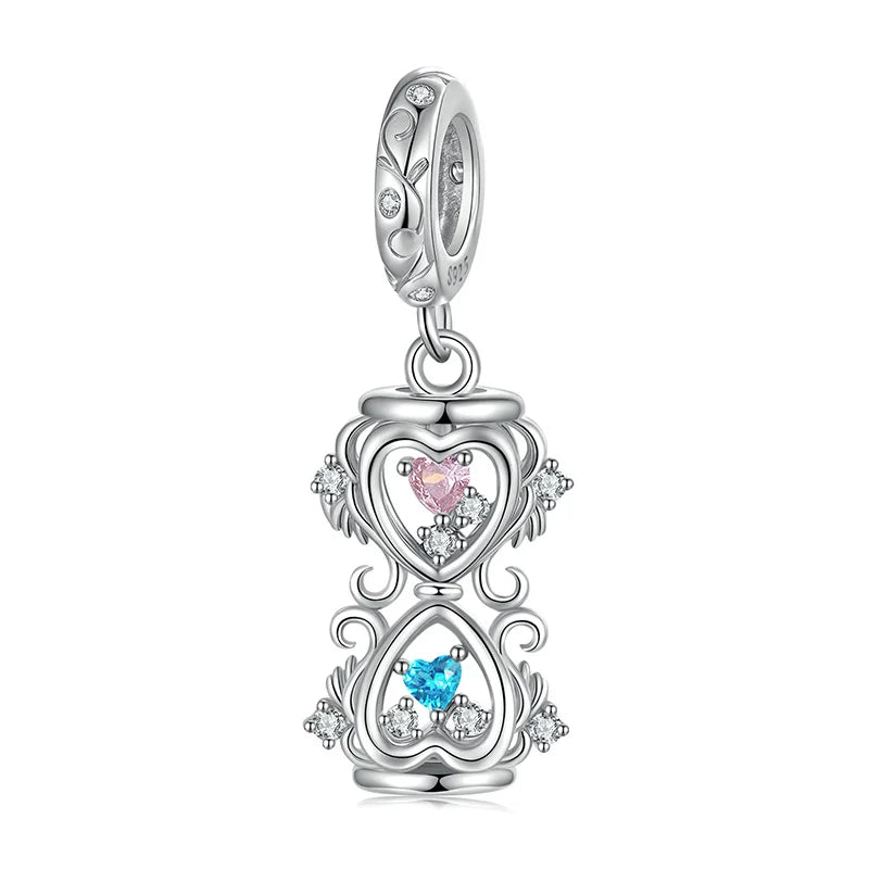 Moissanite Full Pendant Necklace Sterling Silver