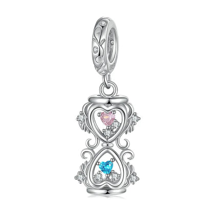 Moissanite Full Pendant Necklace Sterling Silver