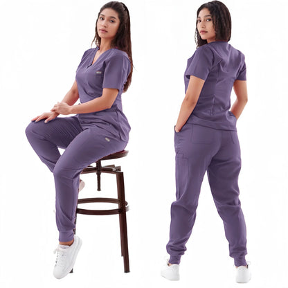 Multicolor Jogger Scrubs