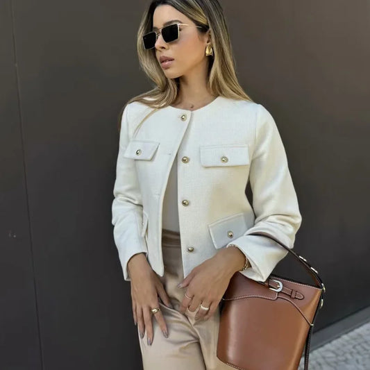 Black Cropped Blazer