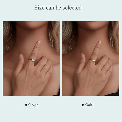 Gold Plated Wavy Stackable Ring Sterling Silver