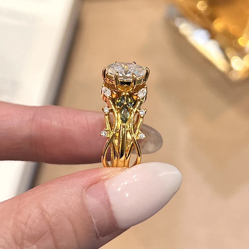 The Royal 1.5ct Oval Moissanite Ring