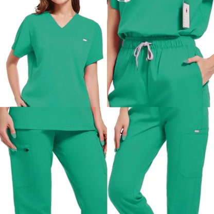 Multicolor Jogger Scrubs