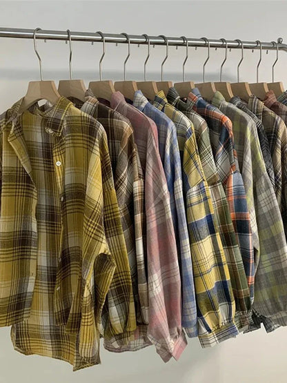 Women's Plaid Flannel Style Shirt