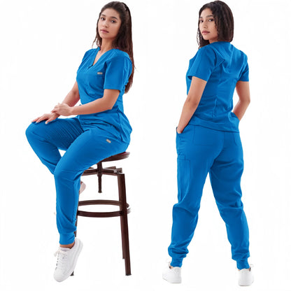Multicolor Jogger Scrubs