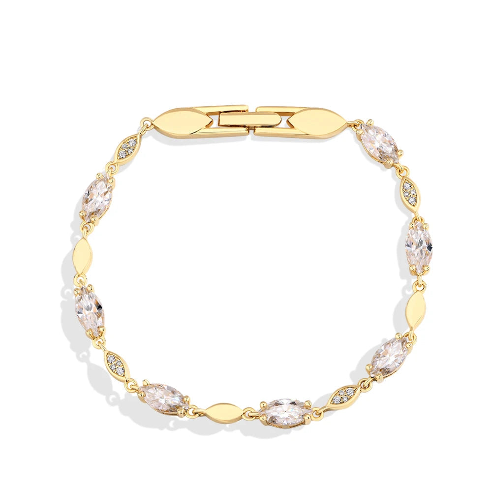 Marquise & Round Moissanite S925 Tennis Bracelet
