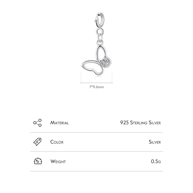 The Silver Flight Butterfly Charm