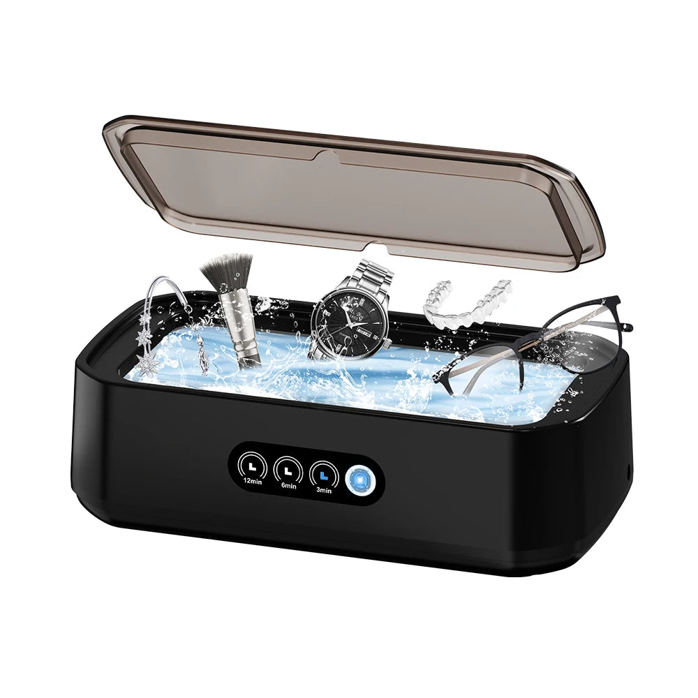 Xiaomi 650ml Adjustable Large Capacity Ultrasonic Cleaner Fast Powerful Jewelry Brace Glasses Jewelry Cleaning Machine Household Mirror Quenn