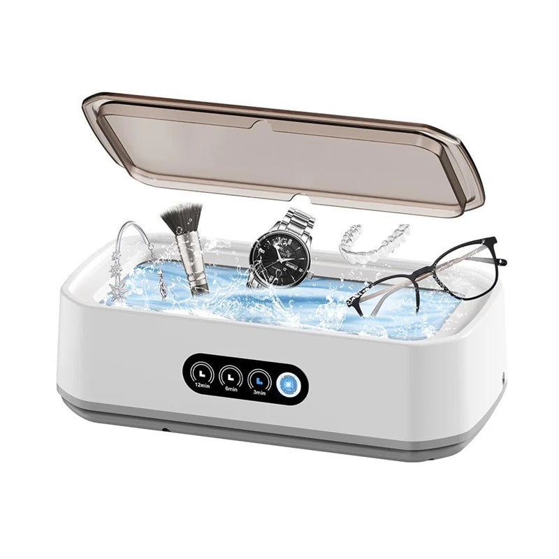 Xiaomi 650ml Adjustable Large Capacity Ultrasonic Cleaner Fast Powerful Jewelry Brace Glasses Jewelry Cleaning Machine Household Mirror Quenn