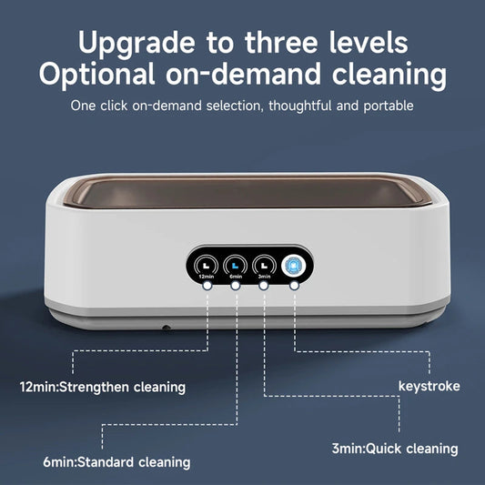Xiaomi 650ml Adjustable Large Capacity Ultrasonic Cleaner Fast Powerful Jewelry Brace Glasses Jewelry Cleaning Machine Household Mirror Quenn