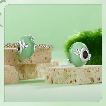 Sterling Silver Green Butterfly Charm Bracelet Bead DIY
