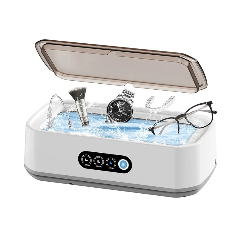 Xiaomi 650ml Adjustable Large Capacity Ultrasonic Cleaner Fast Powerful Jewelry Brace Glasses Jewelry Cleaning Machine Household Mirror Quenn