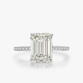 Emerald Cut Zircon Sterling Silver Ring
