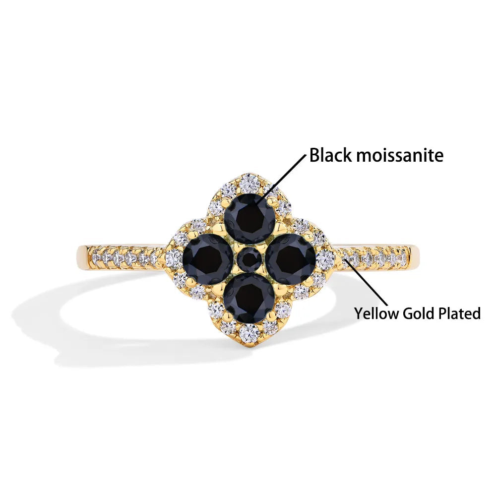 Classic Moissanite Engagement Ring in Sterling Silver - Mirror Quenn - shop now worldwide shipping