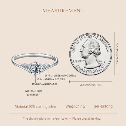 0.6CT Moissanite 5-Stone Wedding Band