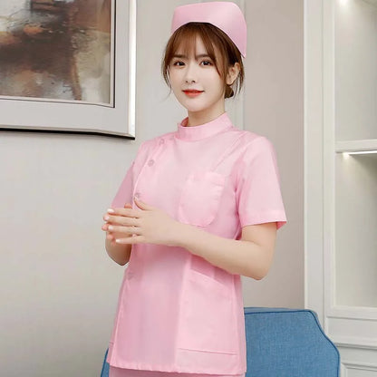 Button-Up Scrub Top