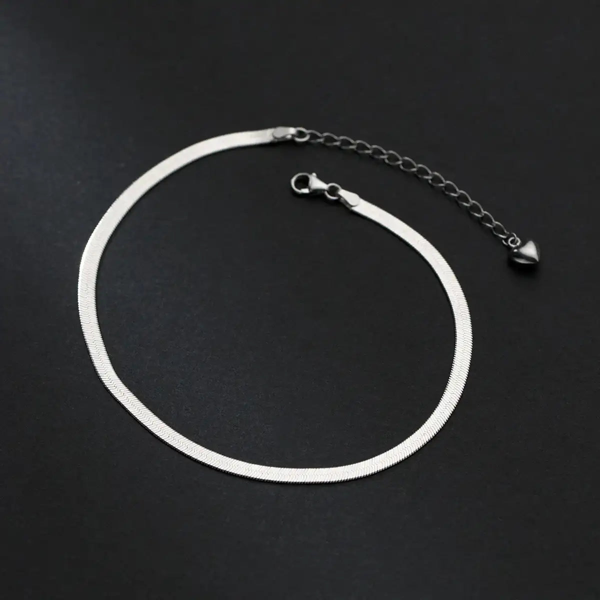 Modian Foot Jewelry Anklet Simple Snake Exquisite Bracelet For Women Real 925 Sterling Silver Anklets For Women Party Gifts Mirror Quenn