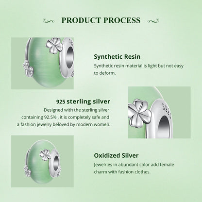Sterling Silver Green Butterfly Charm Bracelet Bead DIY
