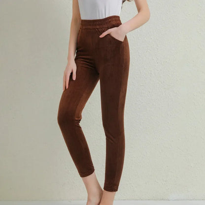Plush Corduroy Harem Pants