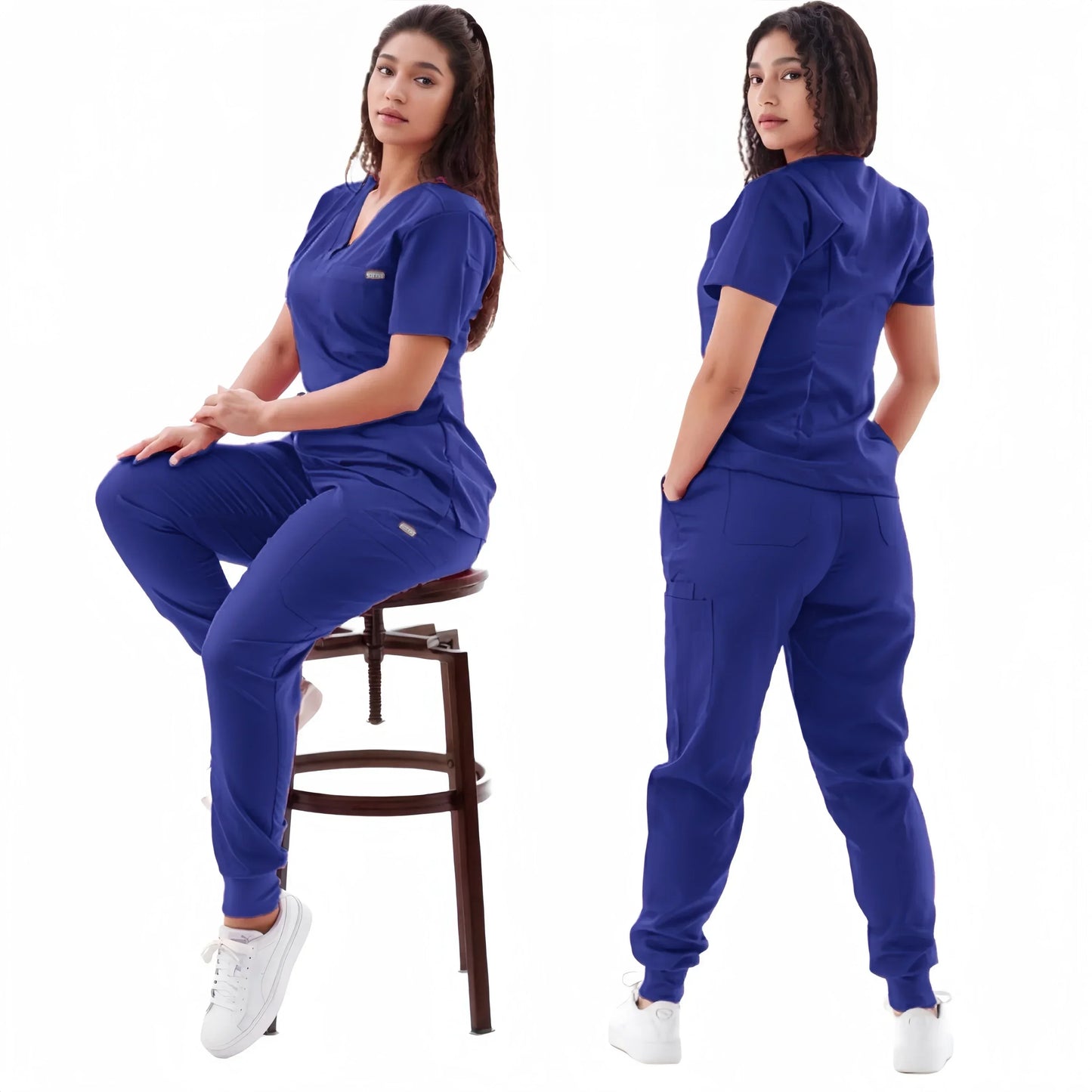 Multicolor Jogger Scrubs